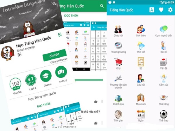 Các app học tiếng Hàn tốt nhất cho người mới học