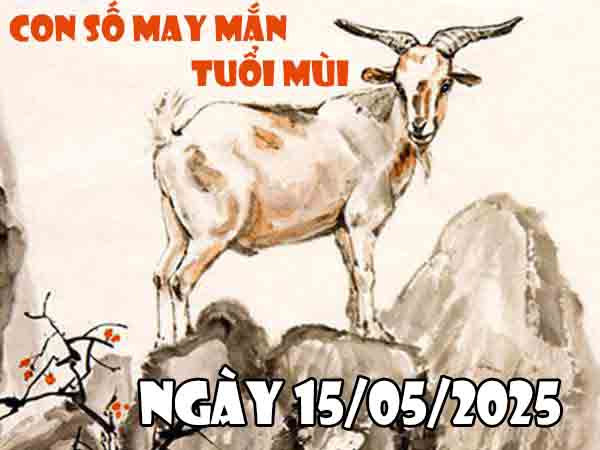 Con số may mắn tuổi Mùi ngày 15/5/2025 thứ 5 hôm nay